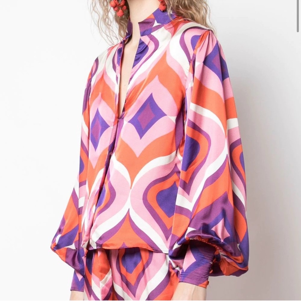 Alexis Multicolor Patterned Blouse size S